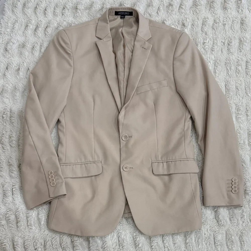 Azzuro Men's Tan Blazer Size 36S/30